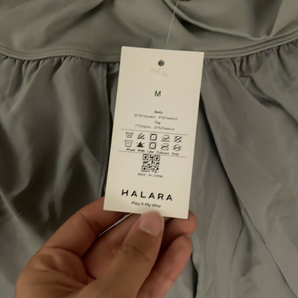 High Waisted Back Waistband Pocket Palazzo Flowy Split Wide Leg Casual Pants - Picture 4 of 4